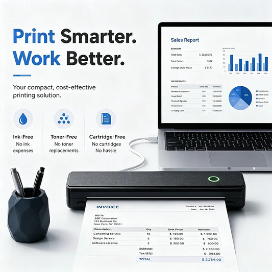 WISPO Portable Printer - Thermal Portable Printer