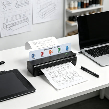 WISPO Portable Printer - Thermal Portable Printer